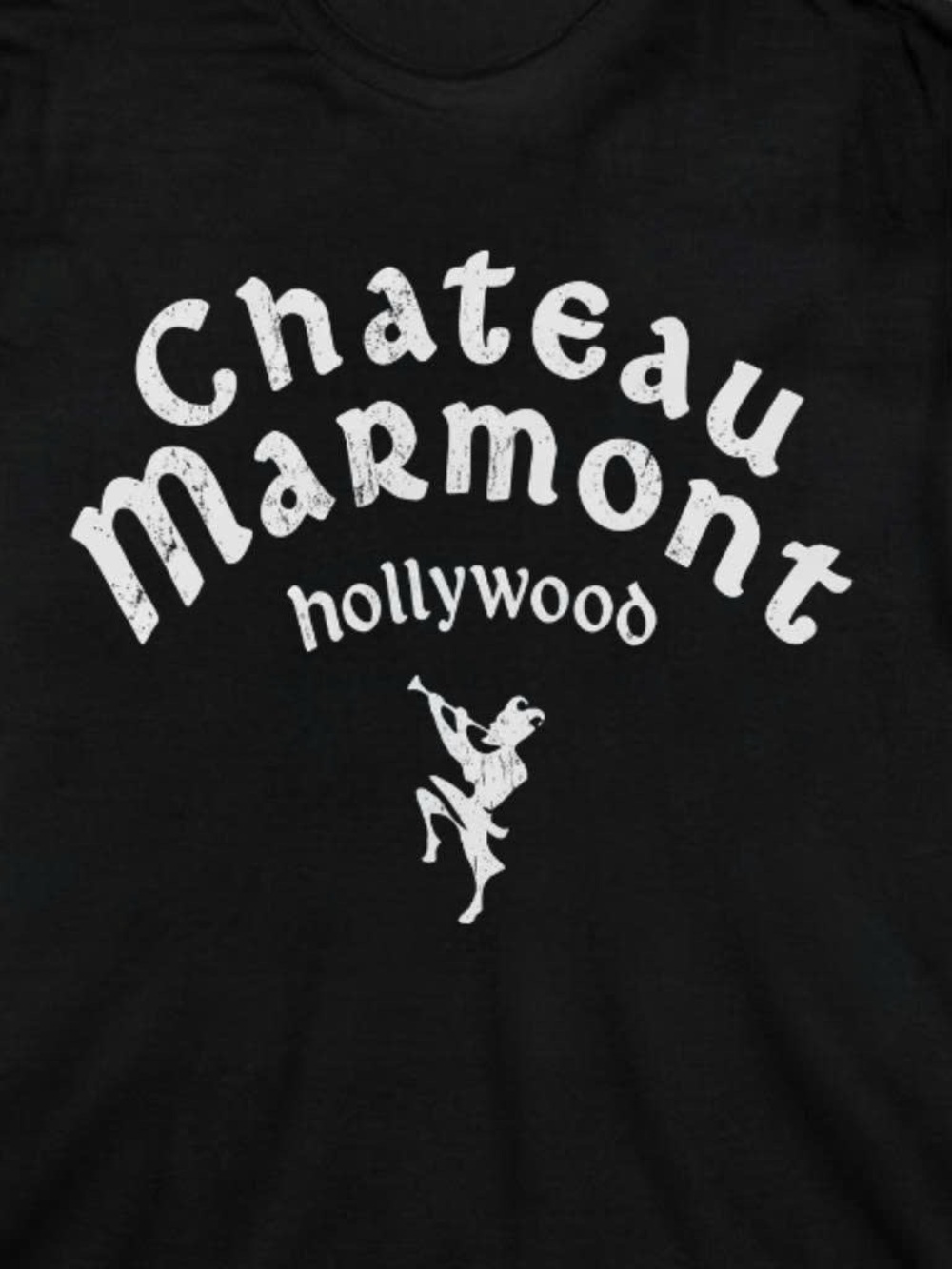 Gildan Chateau Marmont Black Graphic Tee - Picture 2 of 3